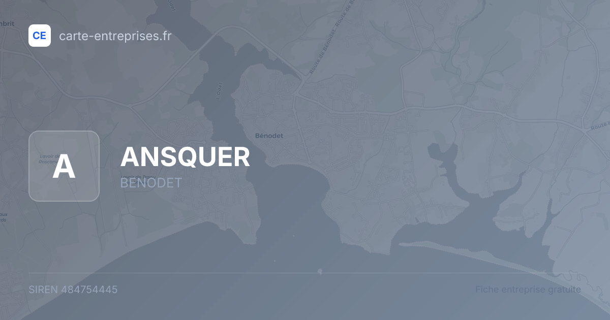 ANSQUER — 484754445 — fiche entreprise