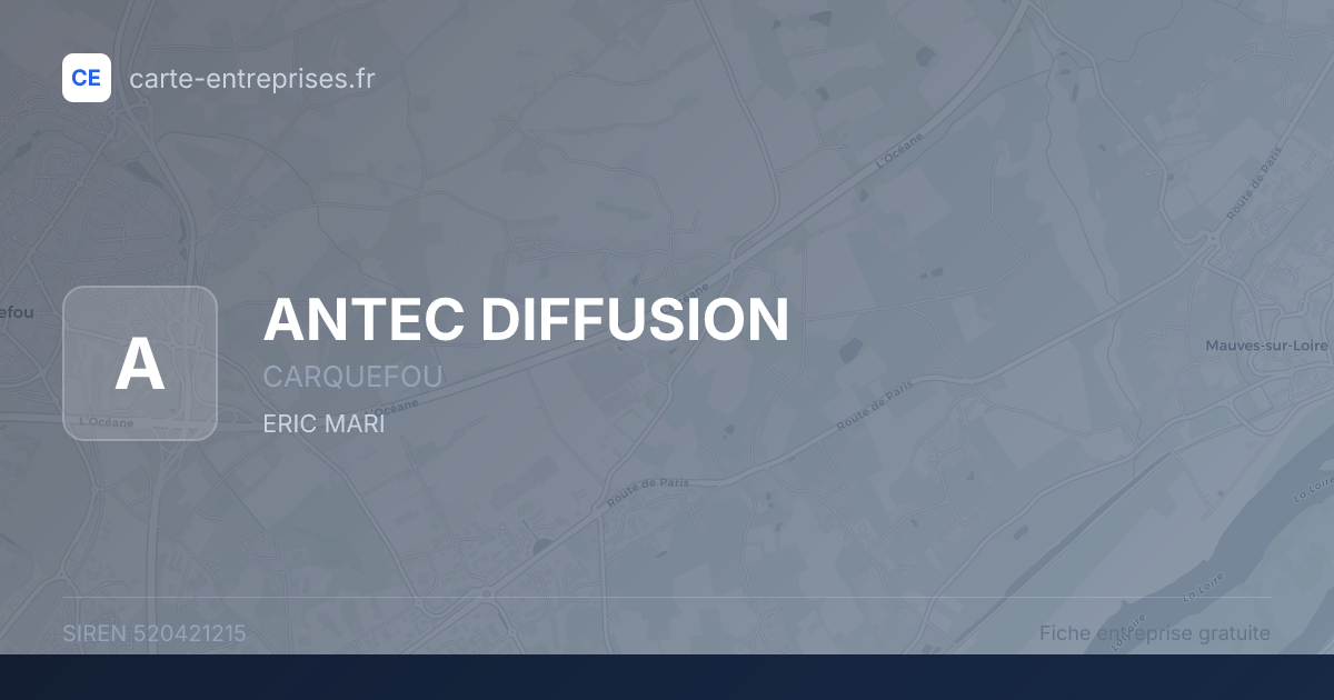 ANTEC DIFFUSION — 520421215 — fiche entreprise