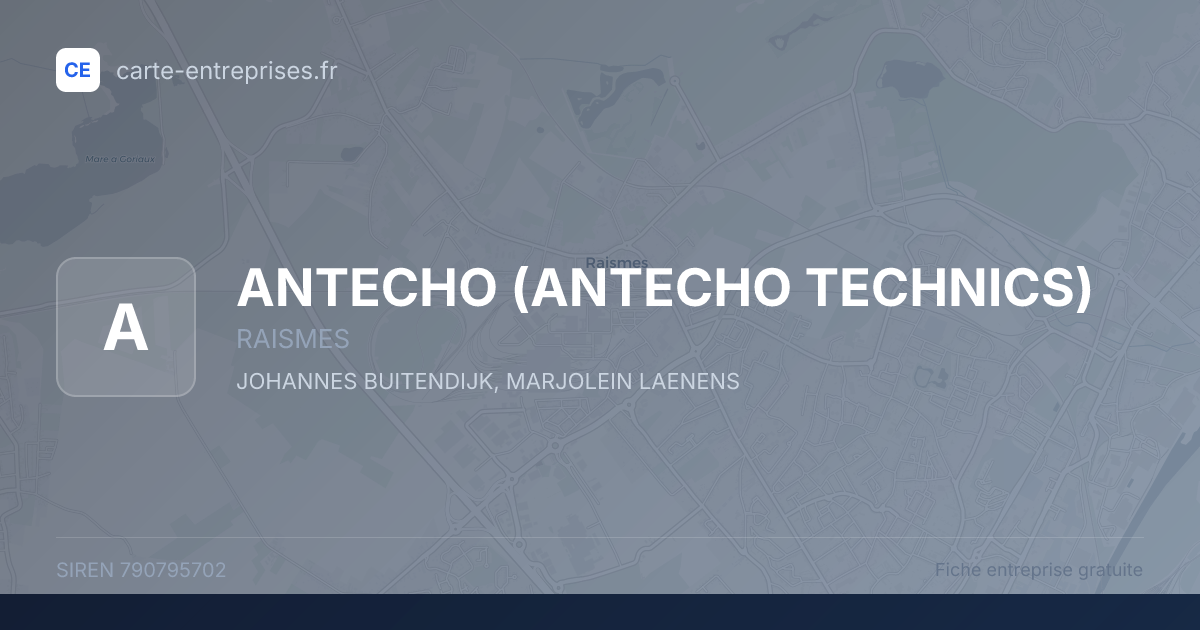 ANTECHO (ANTECHO TECHNICS) — 790795702 — fiche entreprise