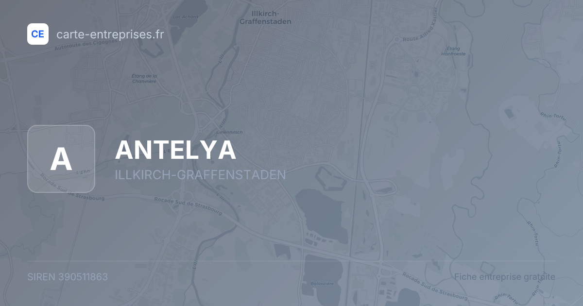 ANTELYA — 390511863 — fiche entreprise