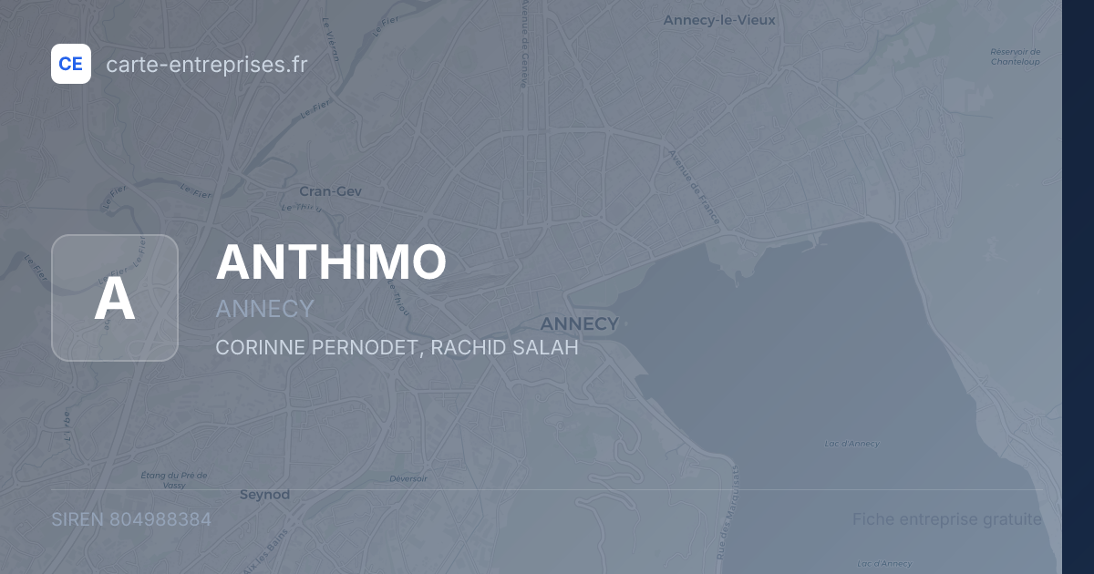 ANTHIMO — 804988384 — fiche entreprise