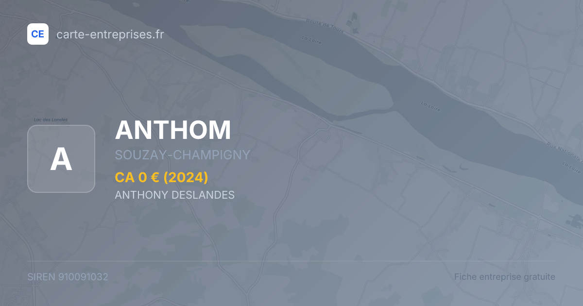ANTHOM — 910091032 — fiche entreprise