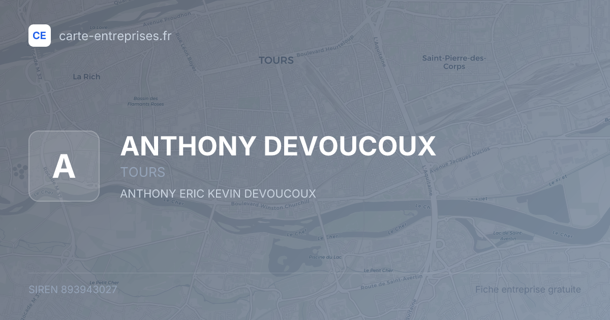 ANTHONY DEVOUCOUX — 893943027 — fiche entreprise