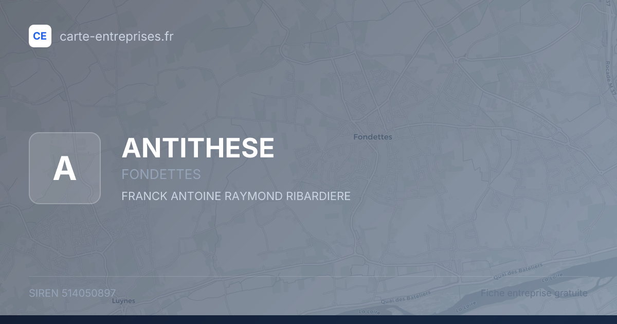 ANTITHESE — 514050897 — fiche entreprise