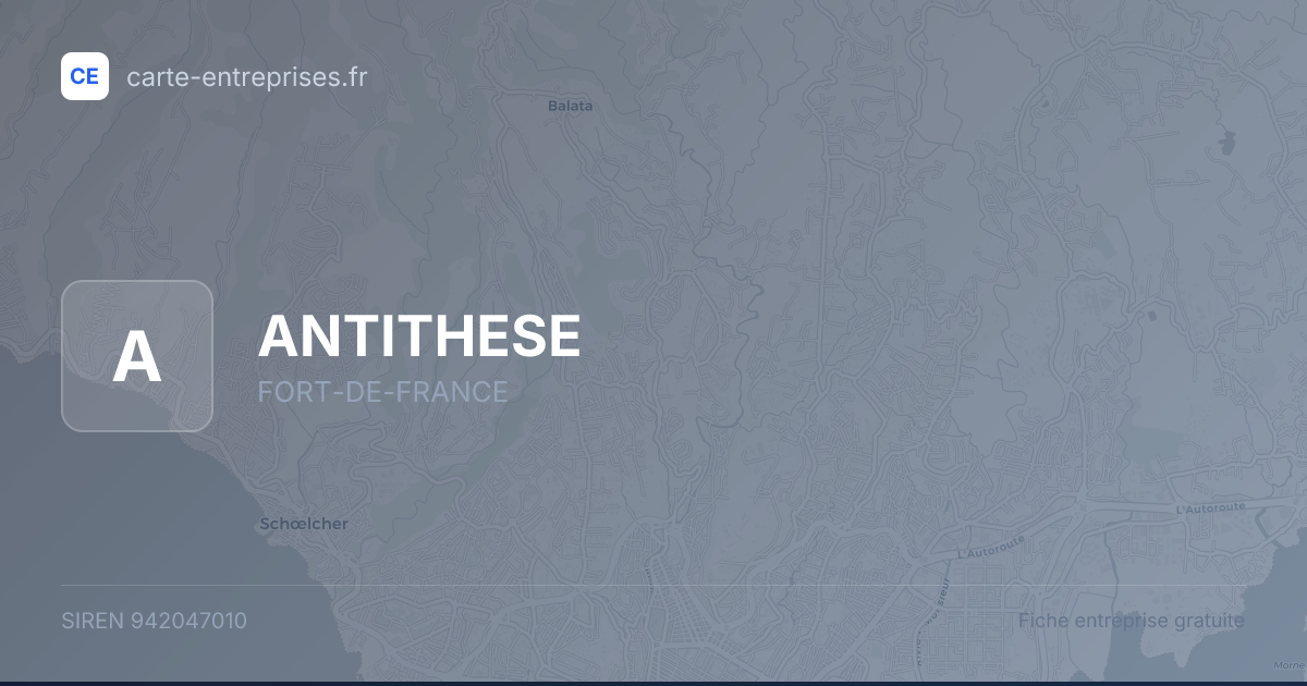 ANTITHESE — 942047010 — fiche entreprise