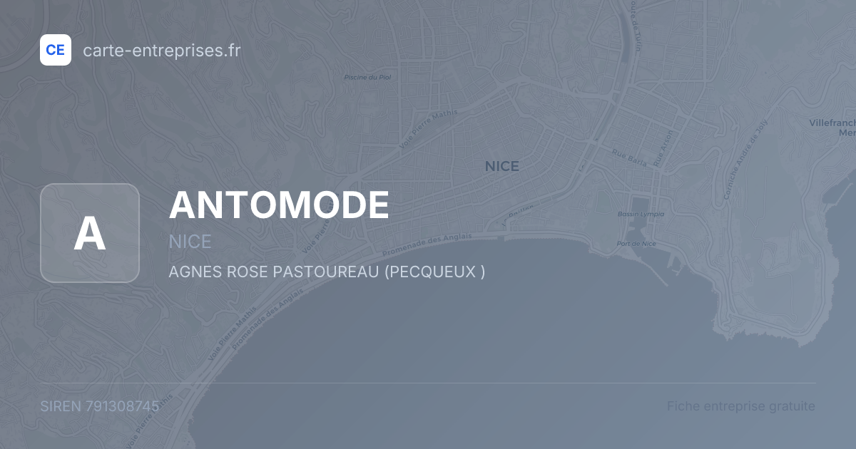 ANTOMODE — 791308745 — fiche entreprise
