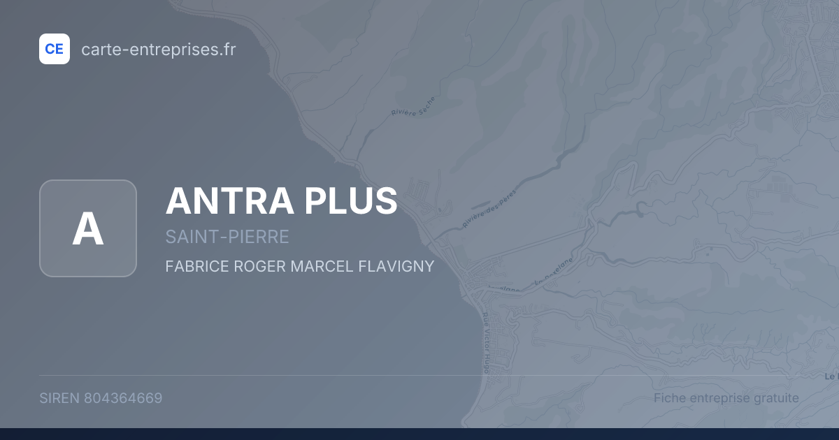 ANTRA PLUS — 804364669 — fiche entreprise