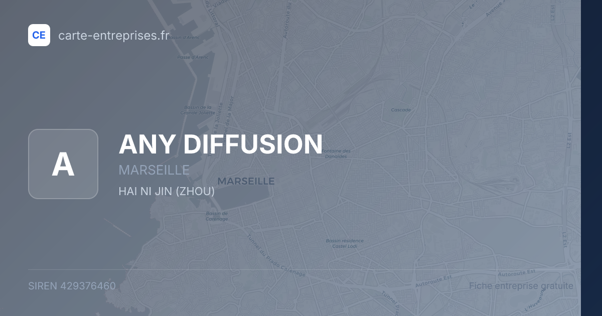 ANY DIFFUSION — 429376460 — fiche entreprise