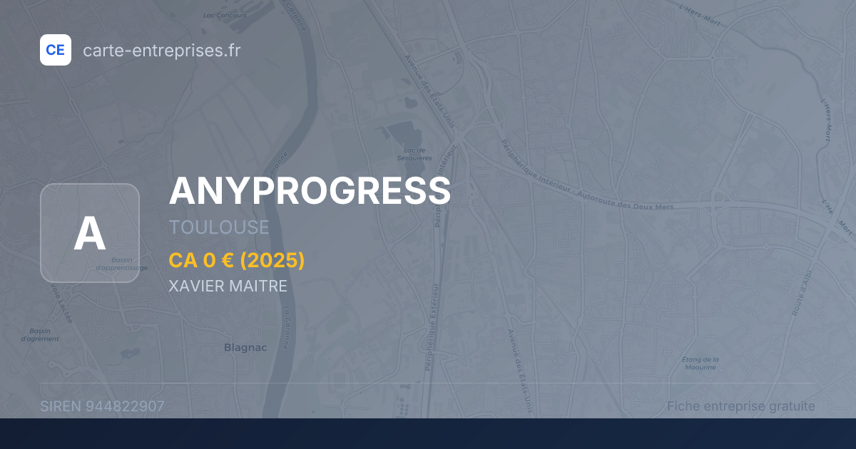 ANYPROGRESS — 944822907 — fiche entreprise