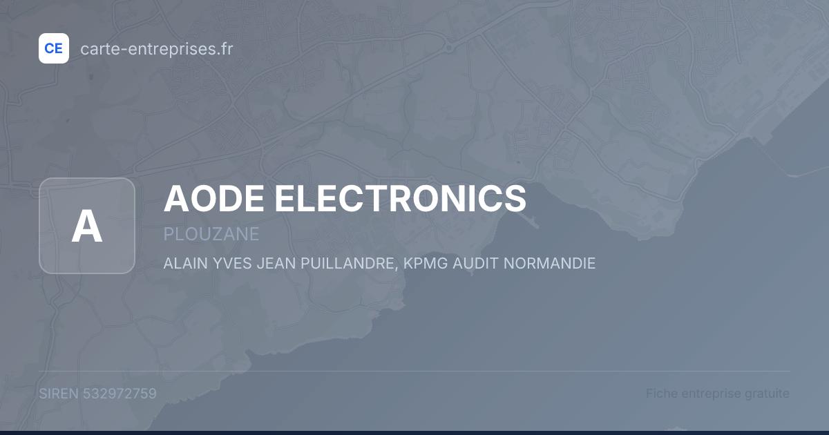 AODE ELECTRONICS — 532972759 — fiche entreprise
