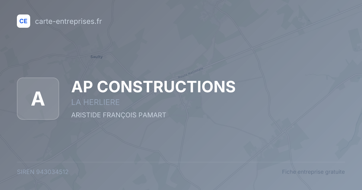 AP CONSTRUCTIONS — 943034512 — fiche entreprise