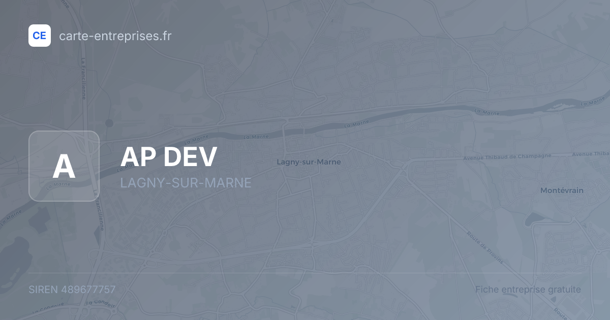 AP DEV — 489677757 — fiche entreprise