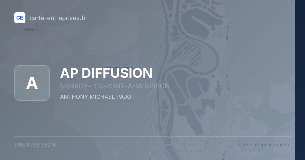 AP DIFFUSION — 798178216 — fiche entreprise