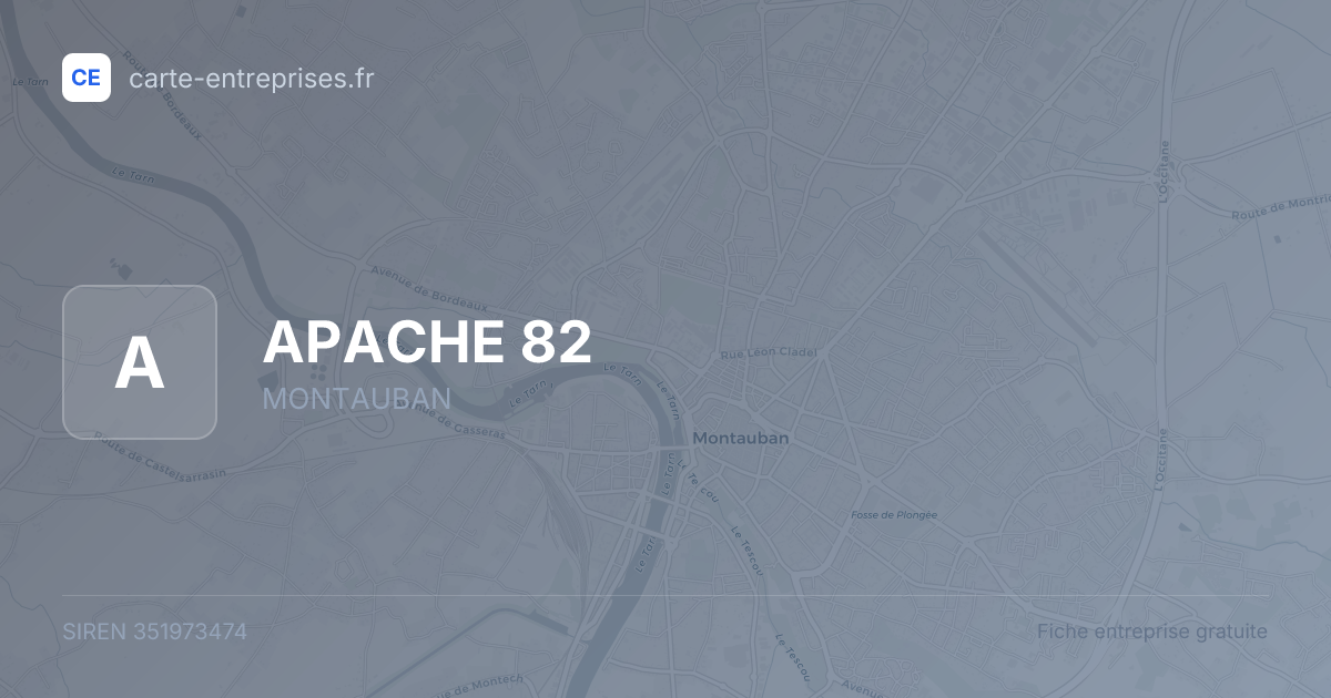 APACHE 82 — 351973474 — fiche entreprise