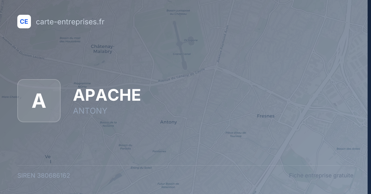 APACHE — 380686162 — fiche entreprise