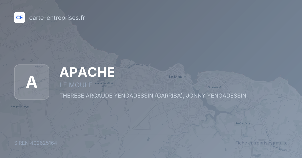 APACHE — 402625164 — fiche entreprise