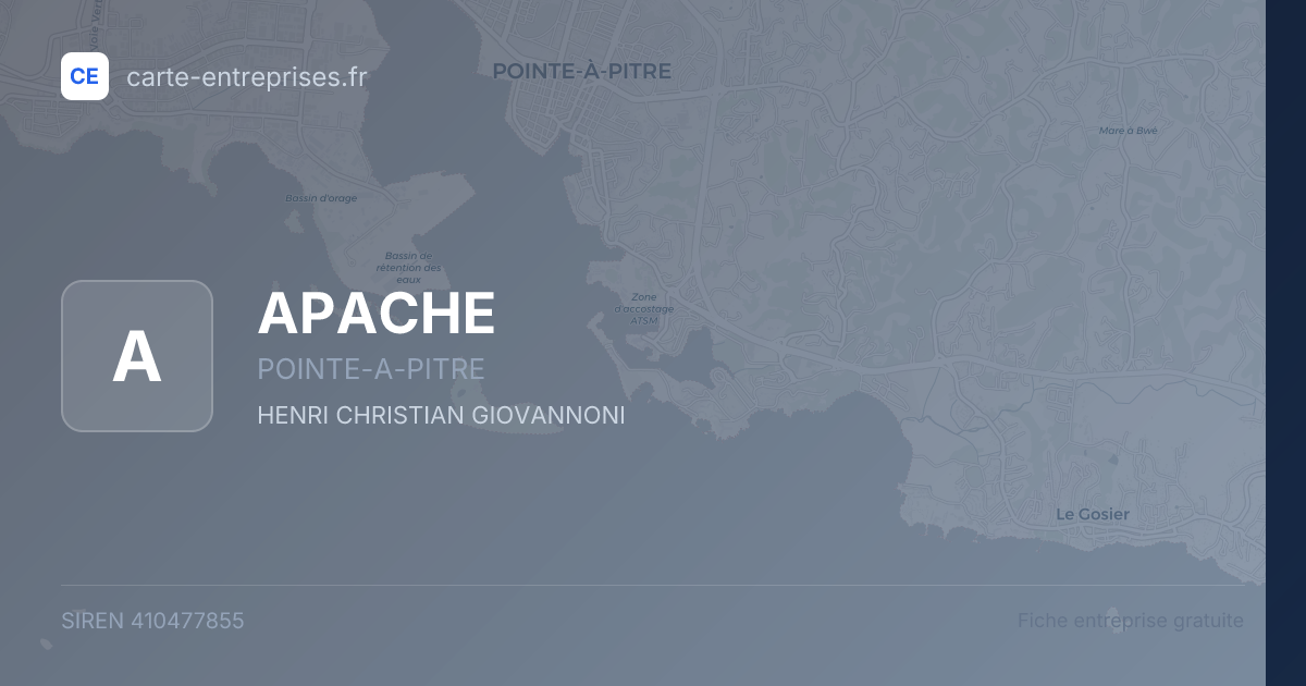 APACHE — 410477855 — fiche entreprise