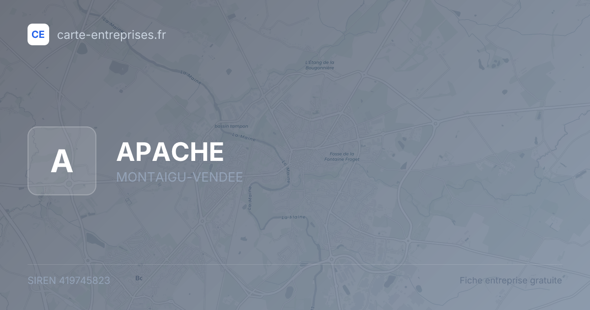 APACHE — 419745823 — fiche entreprise