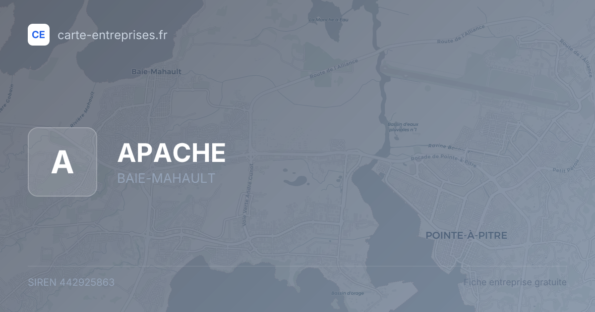 APACHE — 442925863 — fiche entreprise