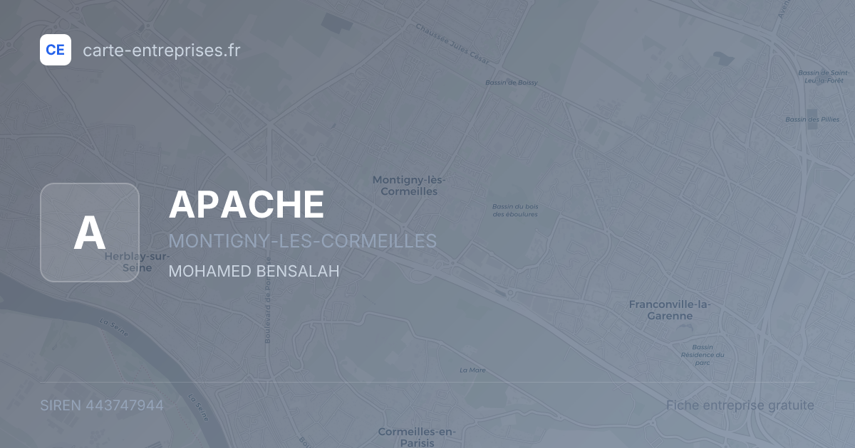 APACHE — 443747944 — fiche entreprise