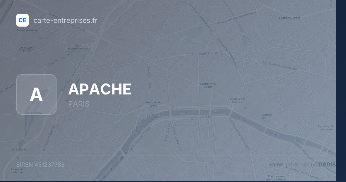 APACHE — 451237788 — fiche entreprise