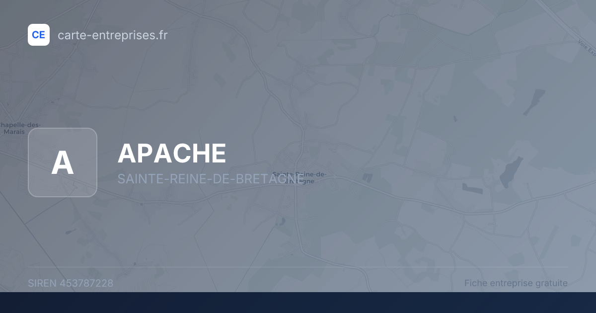 APACHE — 453787228 — fiche entreprise