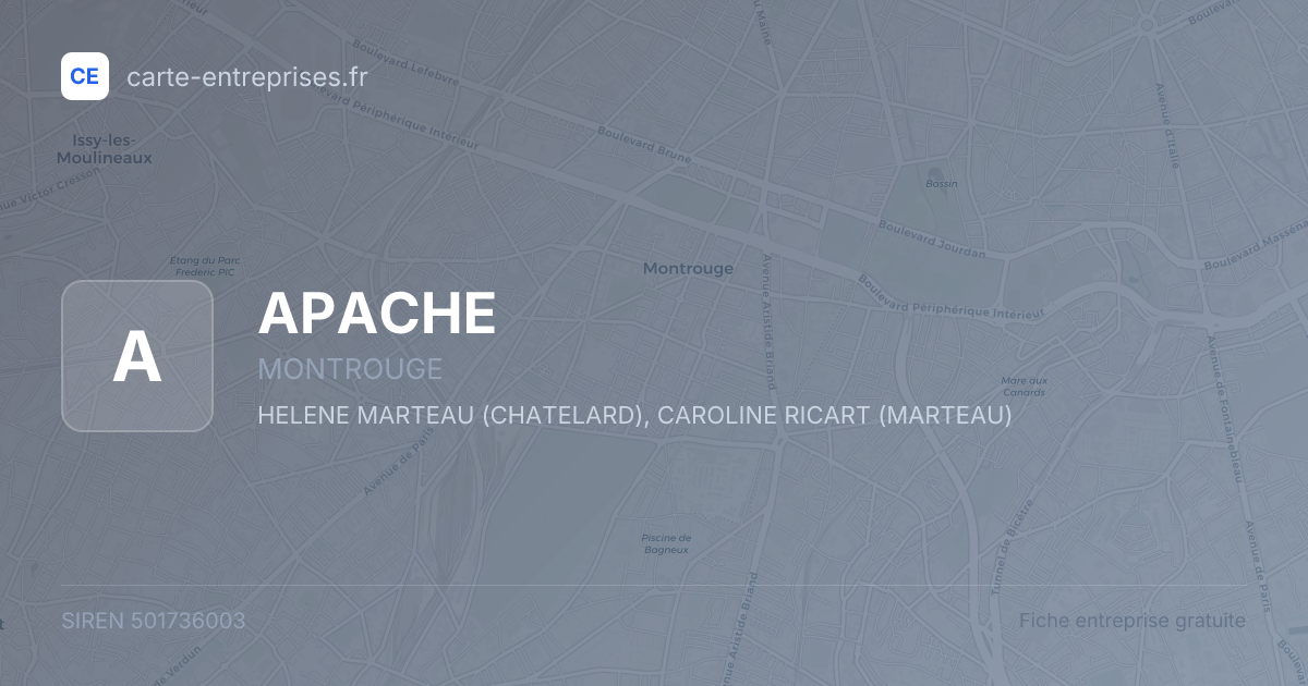 APACHE — 501736003 — fiche entreprise