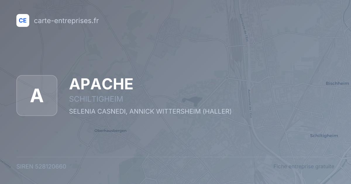APACHE — 528120660 — fiche entreprise