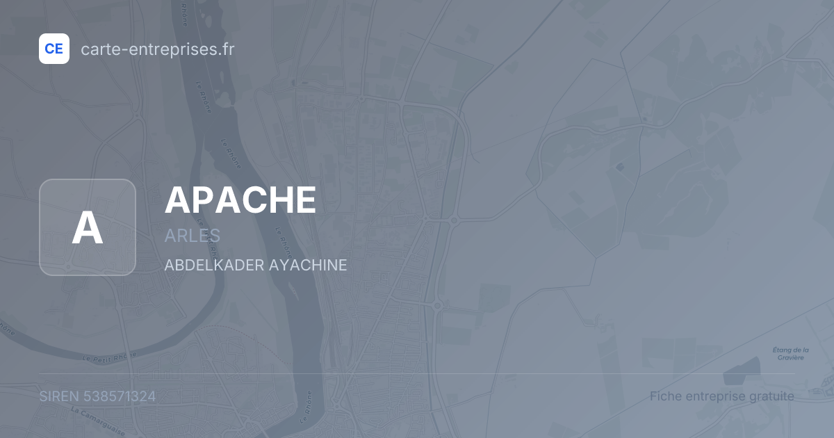 APACHE — 538571324 — fiche entreprise