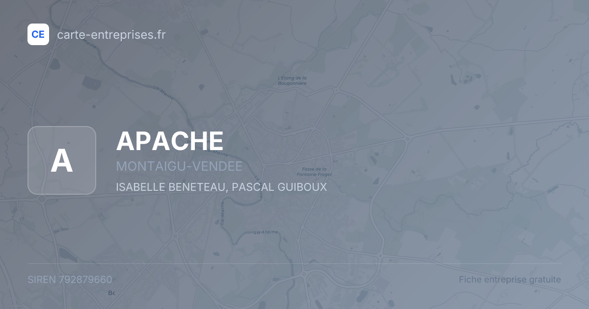APACHE — 792879660 — fiche entreprise