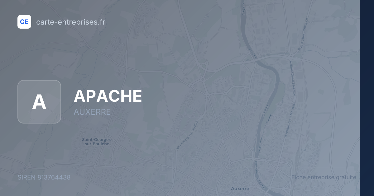 APACHE — 813764438 — fiche entreprise