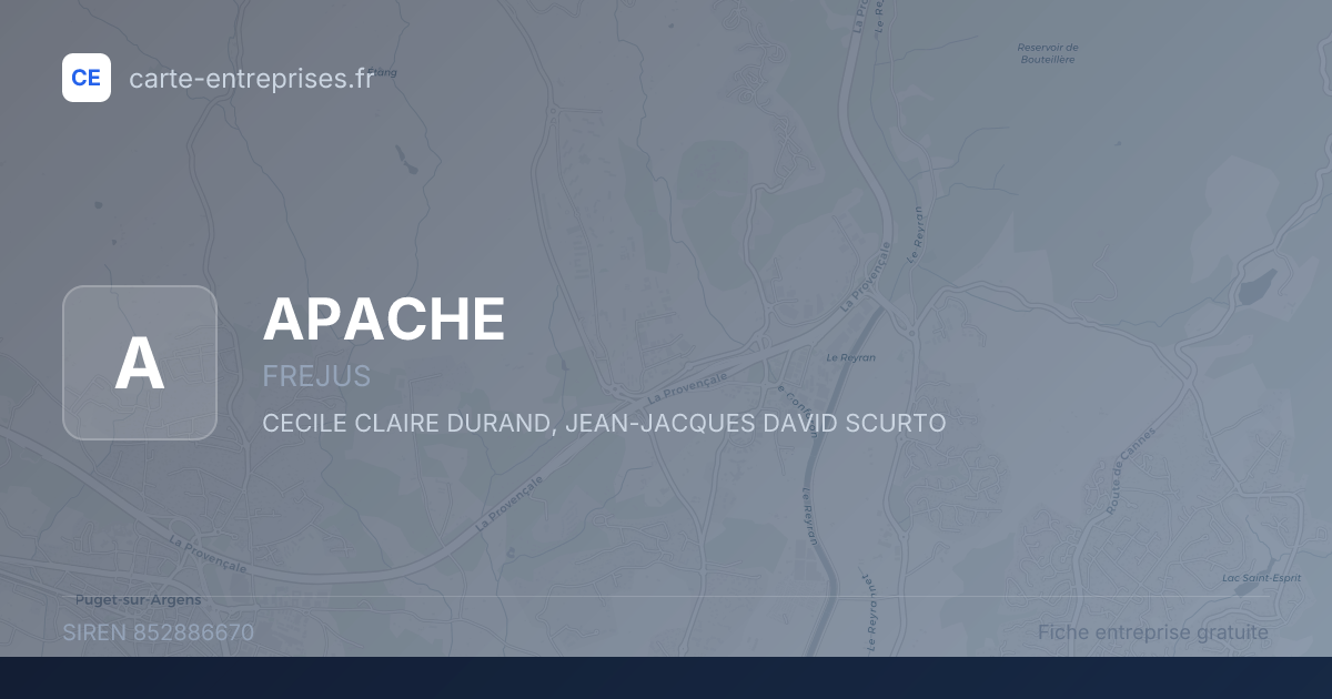 APACHE — 852886670 — fiche entreprise