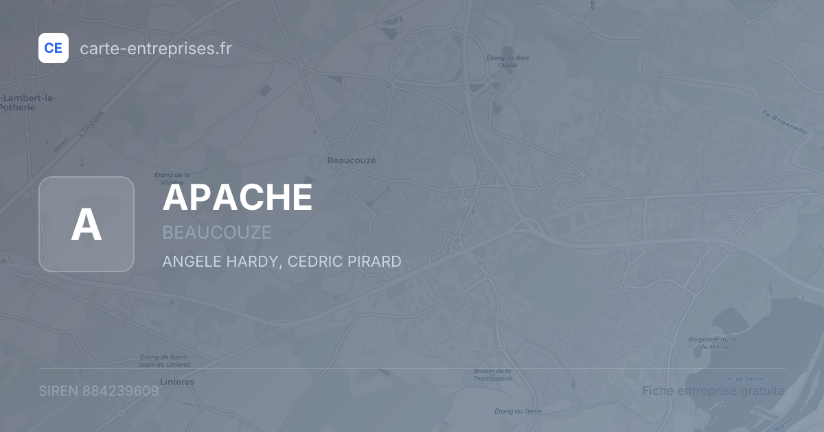 APACHE — 884239609 — fiche entreprise