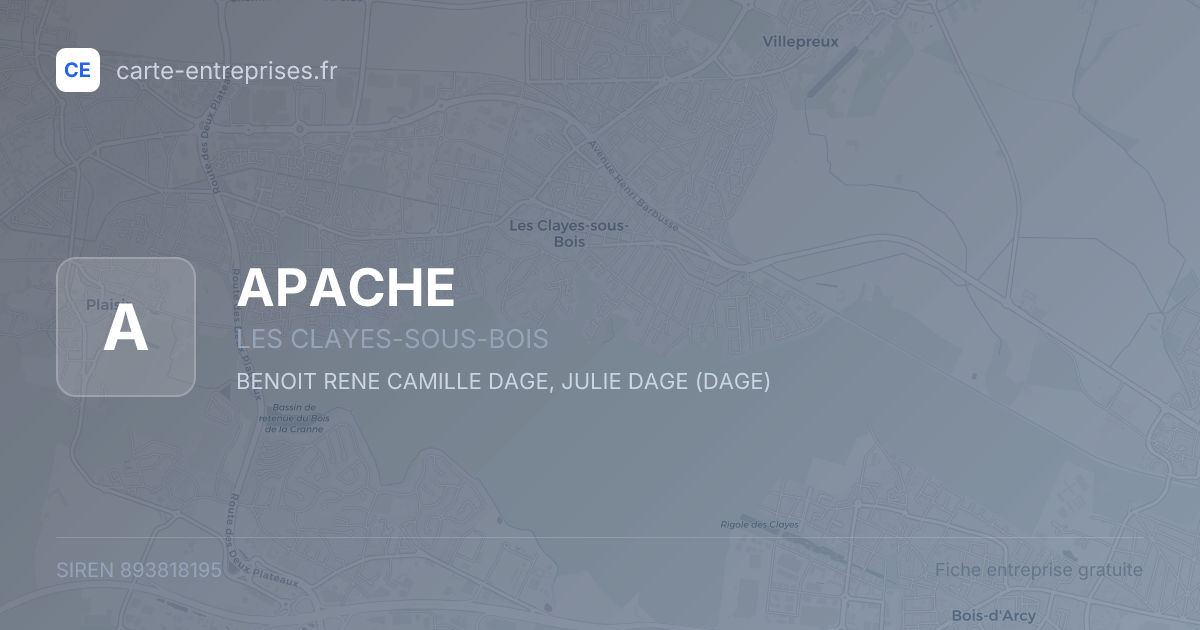 APACHE — 893818195 — fiche entreprise