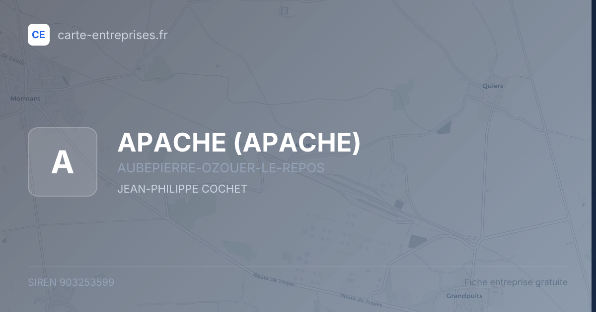 APACHE — 903253599 — fiche entreprise