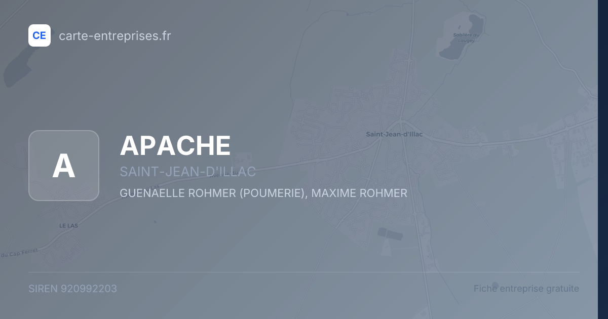 APACHE — 920992203 — fiche entreprise