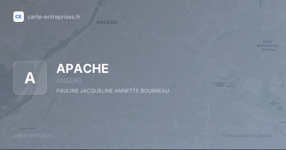 APACHE — 951110022 — fiche entreprise