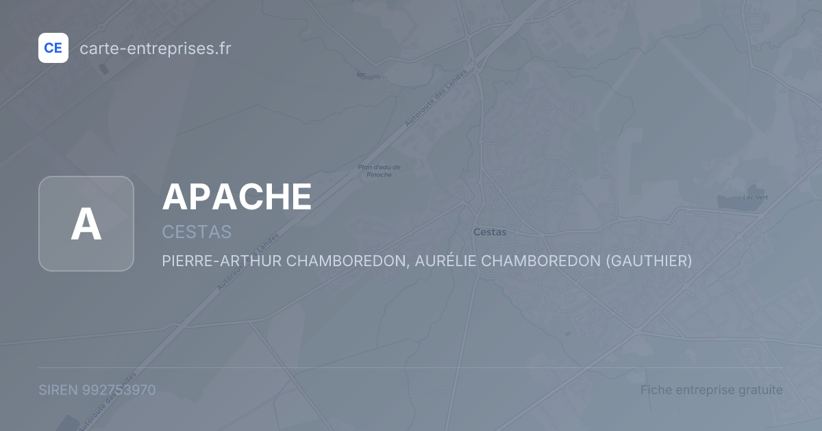 APACHE — 992753970 — fiche entreprise