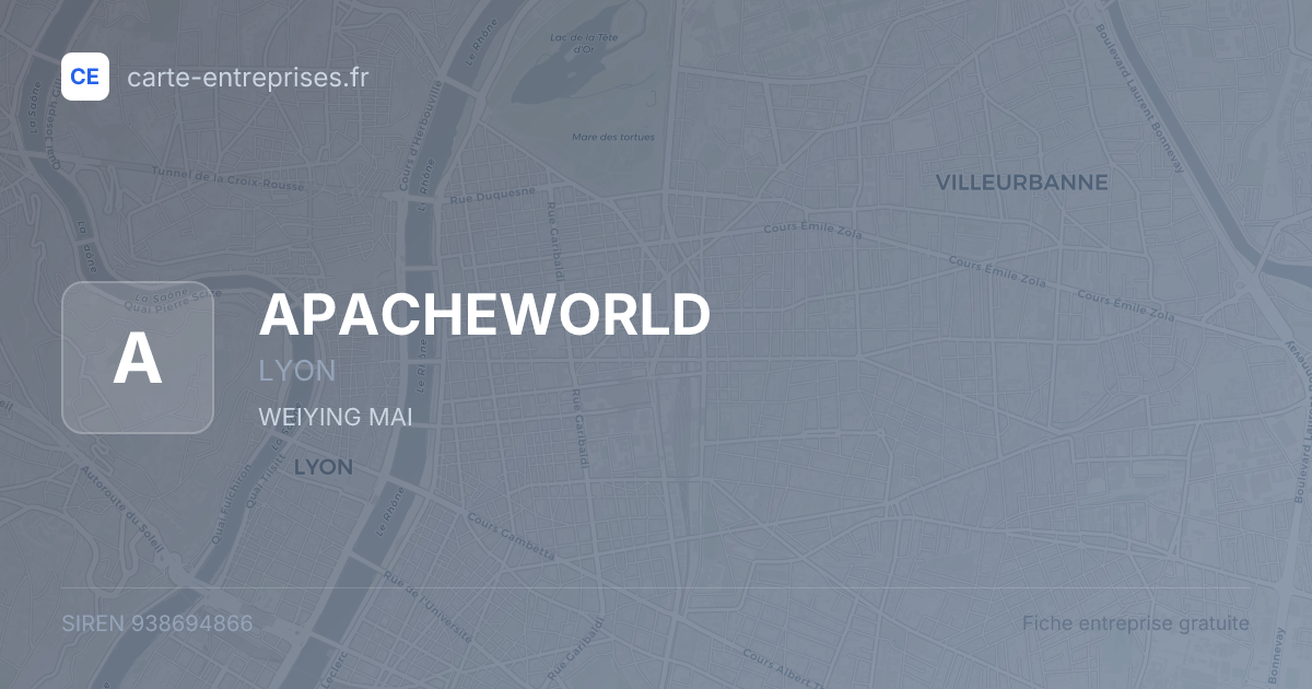 APACHEWORLD — 938694866 — fiche entreprise