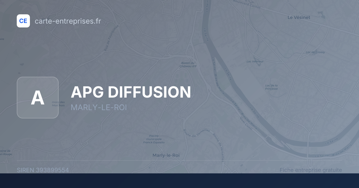 APG DIFFUSION — 393899554 — fiche entreprise