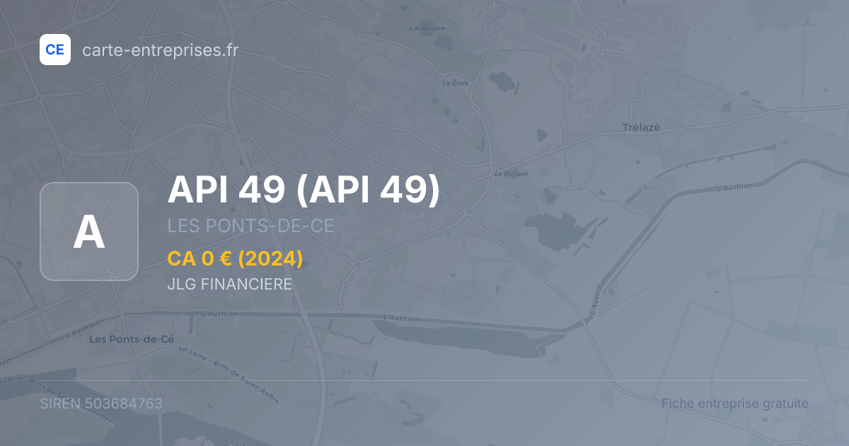 API 49 — 503684763 — fiche entreprise