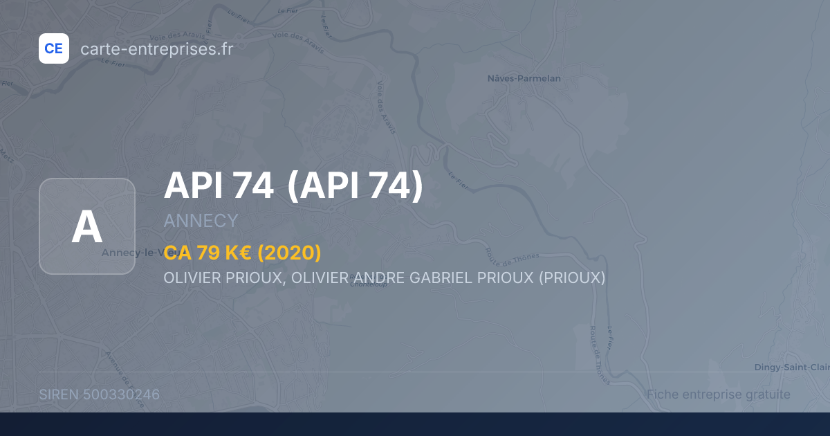 API 74 — 500330246 — fiche entreprise