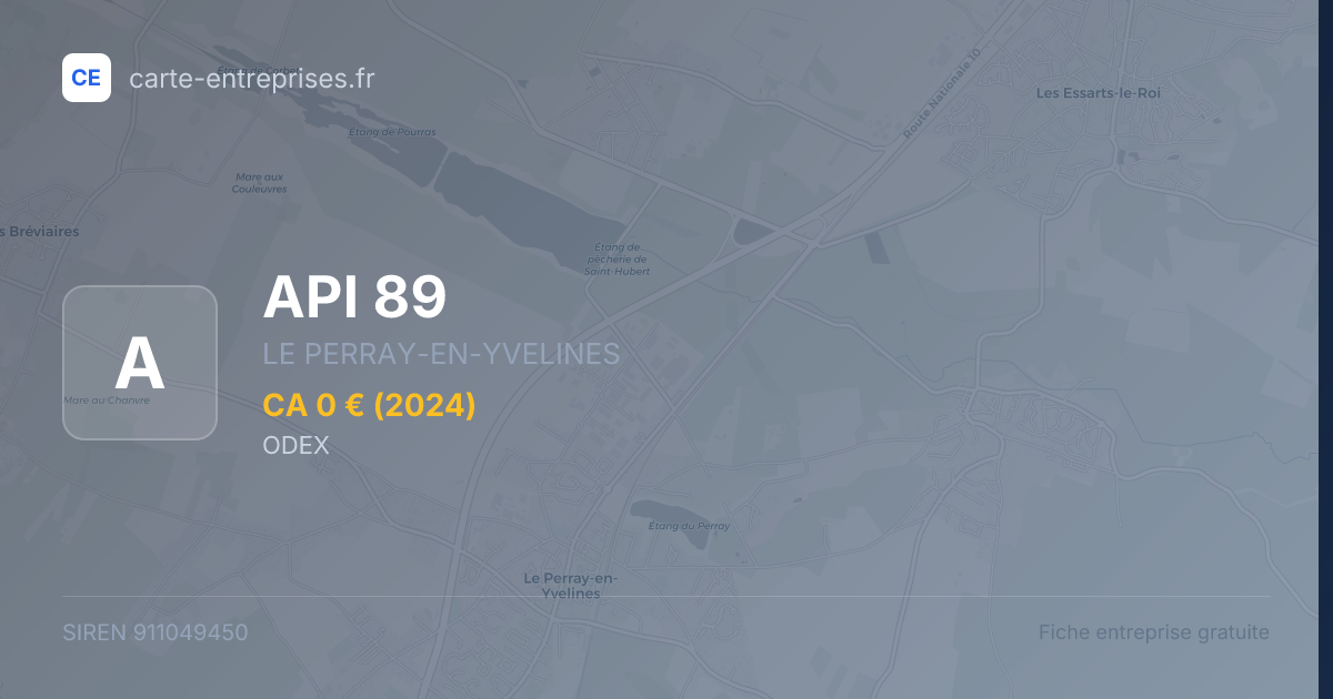 API 89 — 911049450 — fiche entreprise