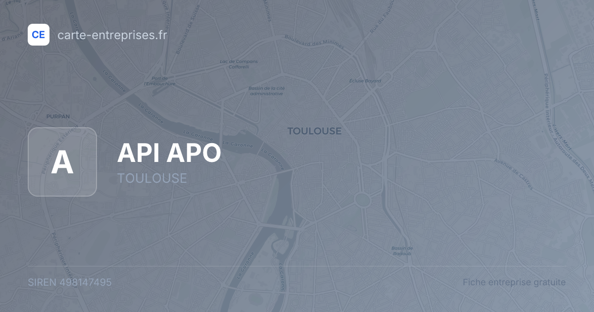 API  APO — 498147495 — fiche entreprise