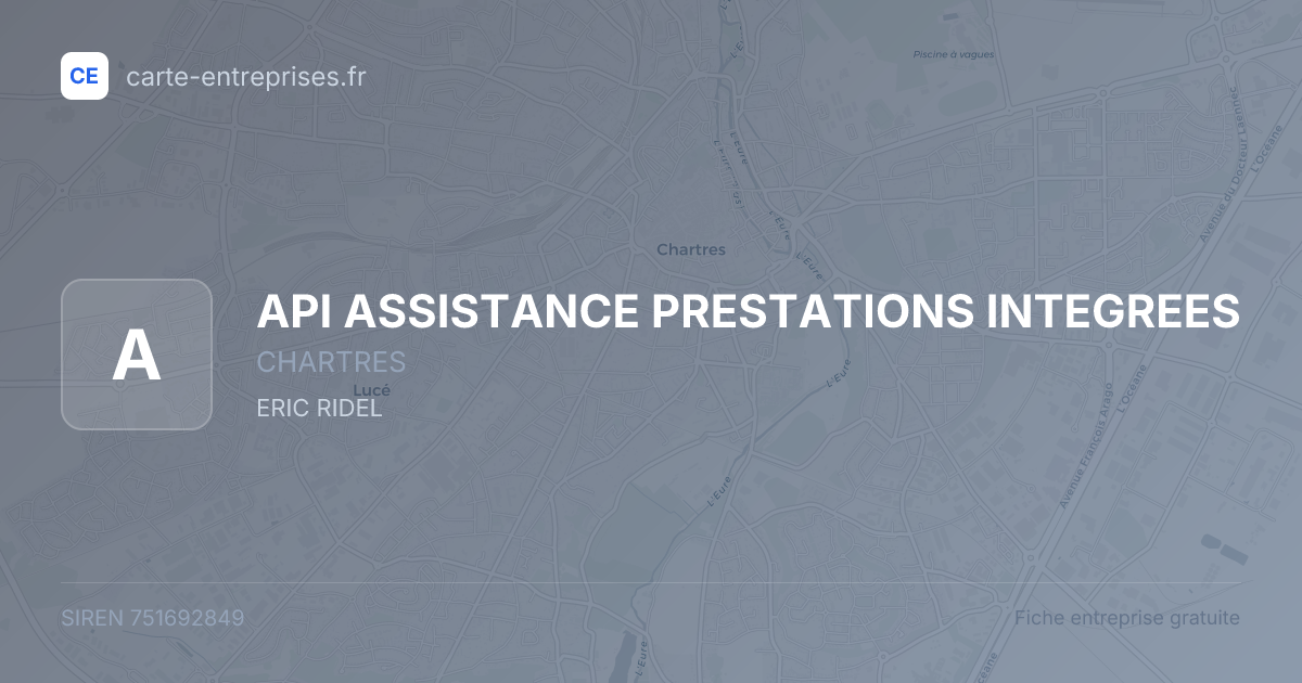 API ASSISTANCE PRESTATIONS INTEGREES — 751692849 — fiche entreprise