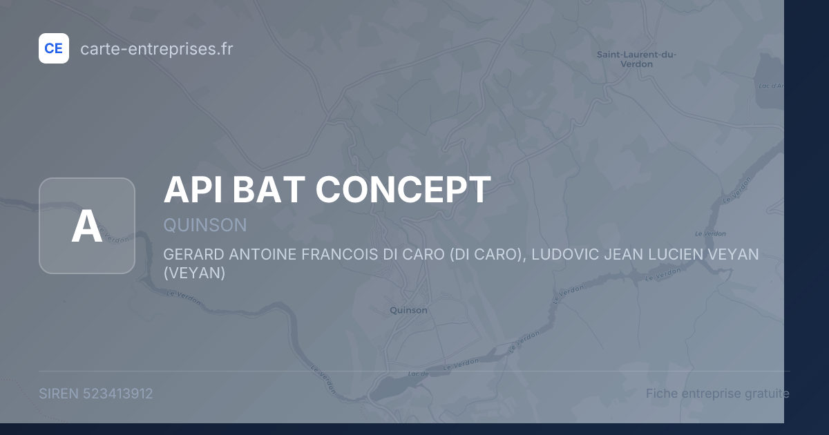 API BAT CONCEPT — 523413912 — fiche entreprise