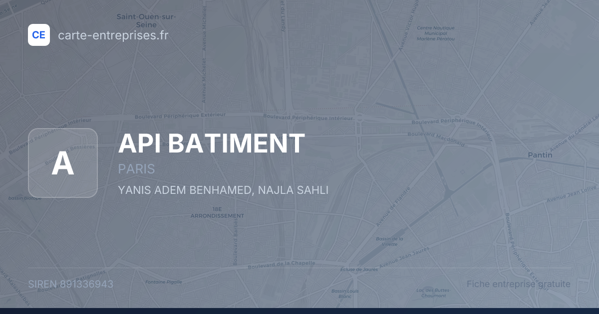 API BATIMENT — 891336943 — fiche entreprise