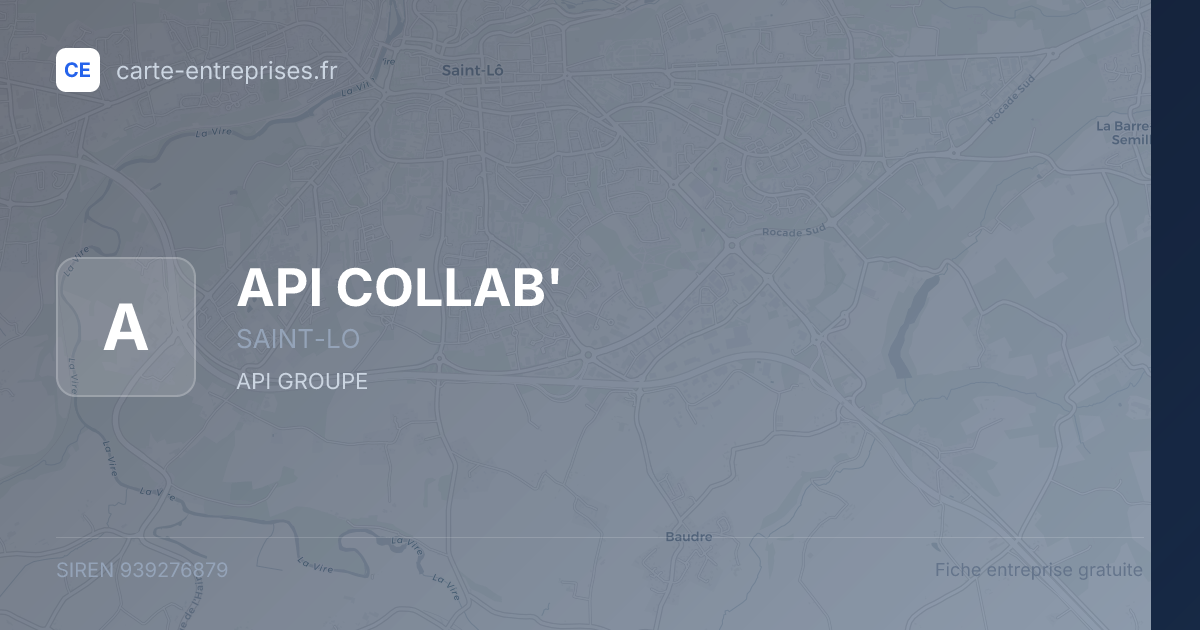 API COLLAB' — 939276879 — fiche entreprise