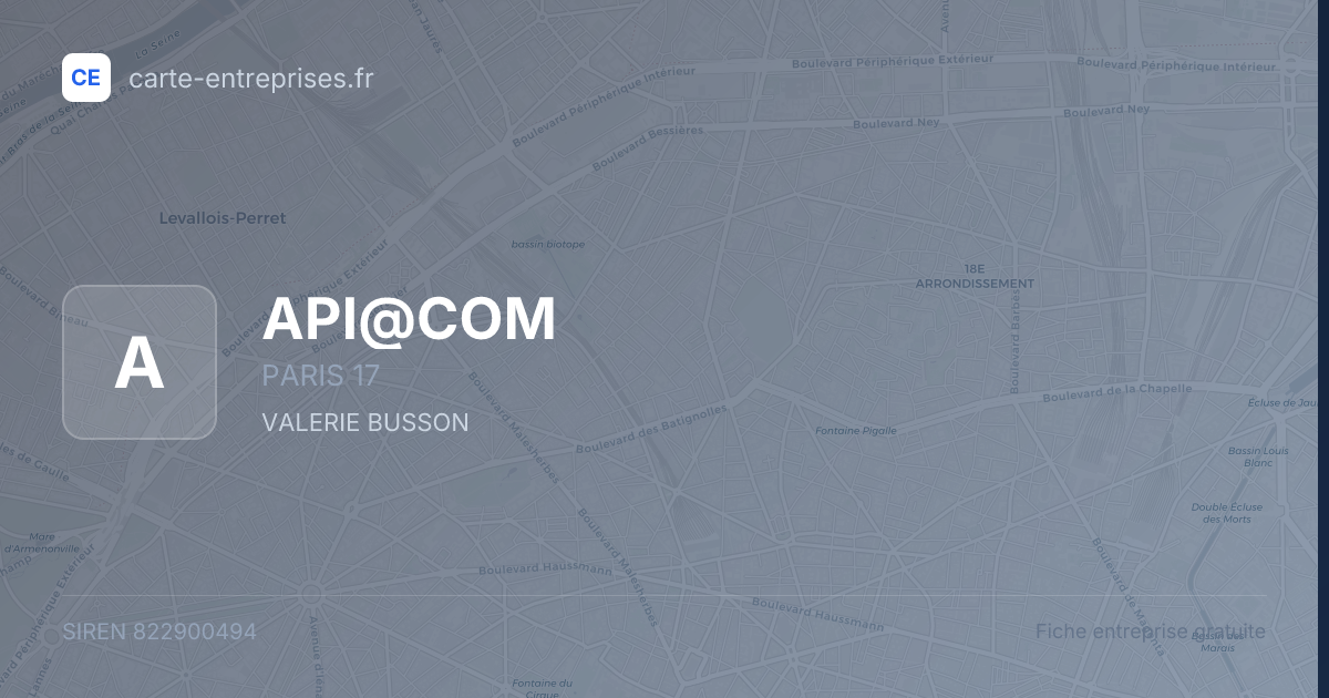 API@COM — 822900494 — fiche entreprise