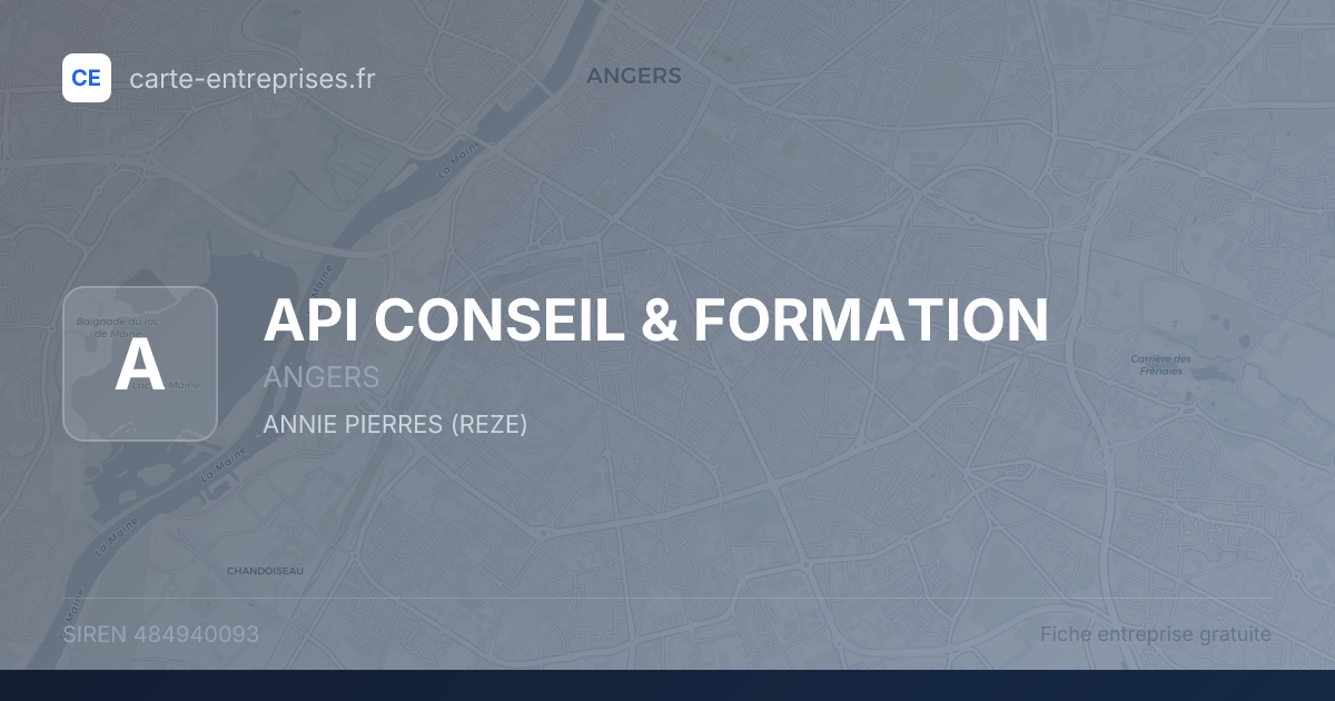 API CONSEIL & FORMATION — 484940093 — fiche entreprise